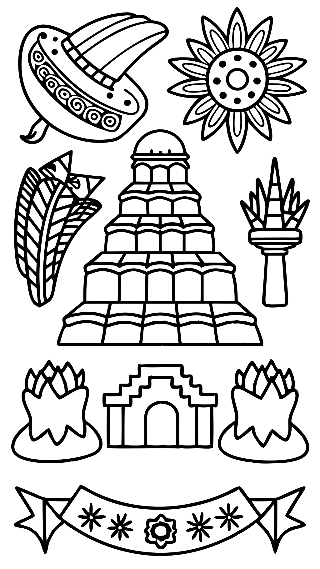 mexico coloring pages